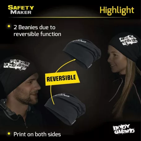 Sport sapka fényvisszaverő BODYGUARD emblémával - fekete - WALSER