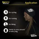 Sport sapka fényvisszaverő BODYGUARD emblémával - fekete - WALSER