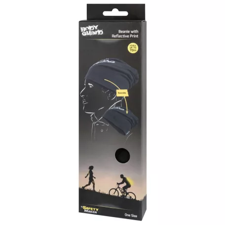 Sport sapka fényvisszaverő BODYGUARD emblémával - fekete - WALSER