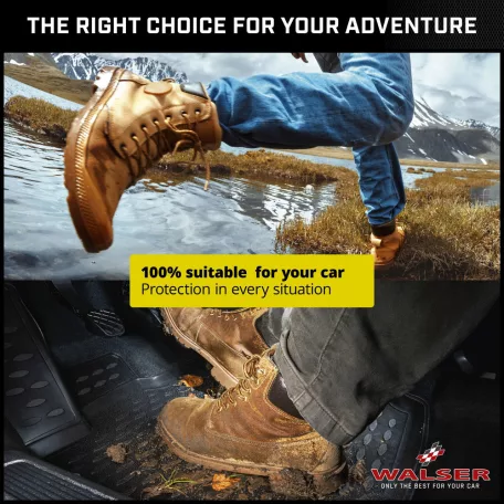 Alfa Romeo Stelvio (949) - peremes gumiszőnyeg garnitúra - XTR - WALSER