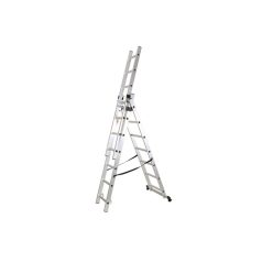   WERNER ZTRUST  kitolható alumínium létra 4.5m-es 3 részes 3x8 univerzális kitolható munkamagasság 5,65m összecsukva 2,15m