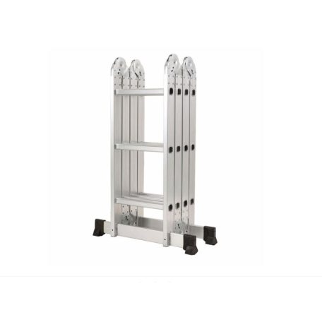 WERNER ZTRUST multifunkciós 4X3 fokos Alumínium Létra (összecsukható) 3,7 méteres 4x3 fokos négyrészes többcélú létra 900-3800 mm