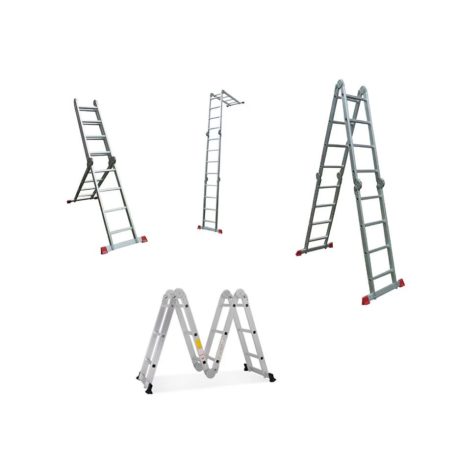 WERNER ZTRUST multifunkciós 4X5 fokos Alumínium Létra (összecsukható) 5,8 méteres 4x5 fokos négyrészes többcélú létra 1500-5800 mm